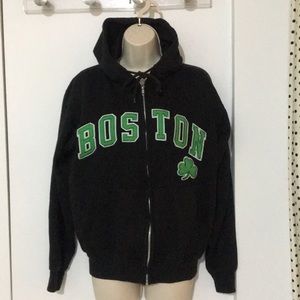 Vintage Boston Celtics Irish shamrock hoodie